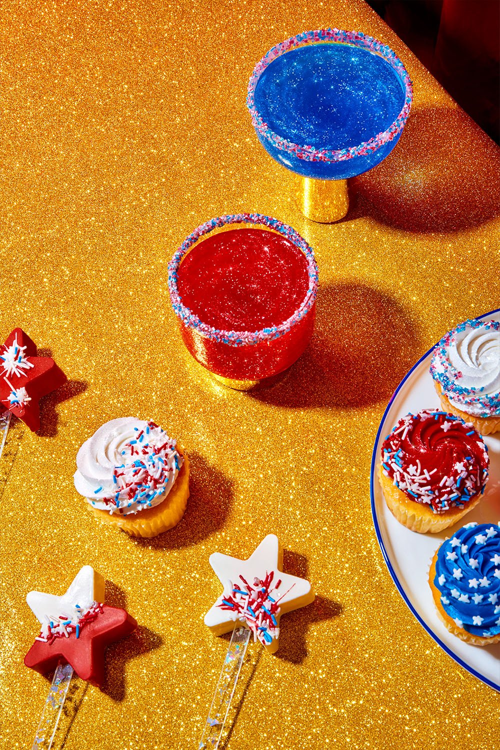 Star-Spangled Hammered Edible Glitter Set | Fancy Sprinkles
